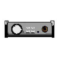 du son casque de musique ampli Jeu pixel art vecteur illustration