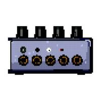 l'audio casque de musique ampli Jeu pixel art vecteur illustration