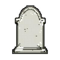 la tombe pierre tombale Jeu pixel art vecteur illustration