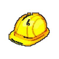 industrie casque constructeur Jeu pixel art vecteur illustration