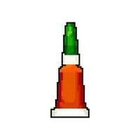 récipient la colle bouteille Jeu pixel art vecteur illustration