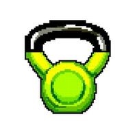 en forme aptitude kettlebell Jeu pixel art vecteur illustration