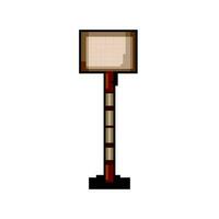 meubles sol lampe Jeu pixel art vecteur illustration