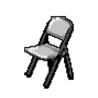 plage pliant chaise Jeu pixel art vecteur illustration