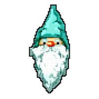 fantaisie jardin gnome Jeu pixel art vecteur illustration