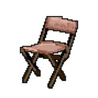 pliable pliant chaise Jeu pixel art vecteur illustration