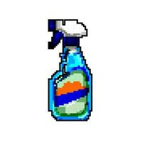 Accueil verre nettoyeur Jeu pixel art vecteur illustration