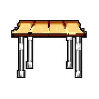 meubles pliant table Jeu pixel art vecteur illustration