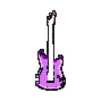 Roche électrique guitare Jeu pixel art vecteur illustration