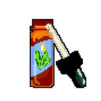 illustration vectorielle d'icône de couleur d'huile de parfum de verre vecteur