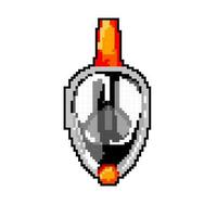 tuba plongée masque Jeu pixel art vecteur illustration