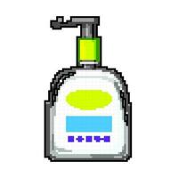 Crème hydratante nettoyage crème Jeu pixel art vecteur illustration