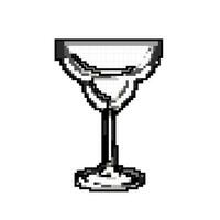 de l'alcool cocktail des lunettes Jeu pixel art vecteur illustration