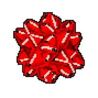 rouge arc ruban Jeu pixel art vecteur illustration