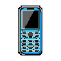 affaires bouton téléphone Jeu pixel art vecteur illustration