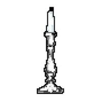 métal chandelier ancien Jeu pixel art vecteur illustration