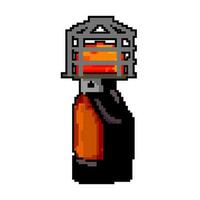 Feu chauffe-eau gaz Jeu pixel art vecteur illustration