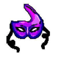 visage carnaval masque Jeu pixel art vecteur illustration