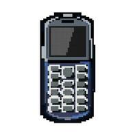 hotline bouton téléphone Jeu pixel art vecteur illustration