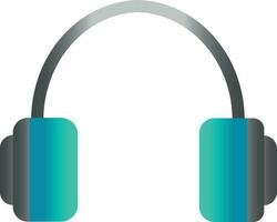 bleu casque écouteur vecteur