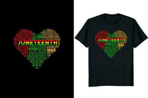 juneteenth journée T-shirt conception vecteur