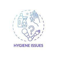 icône de concept de problèmes d & # 39; hygiène vecteur