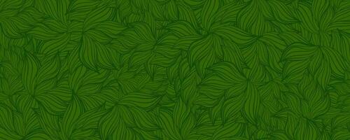 abstrait foncé vert feuille floral fleur modèle vecteur Contexte illustration