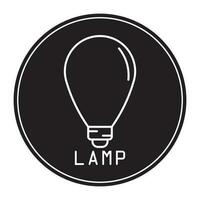 lampe icône vecteur