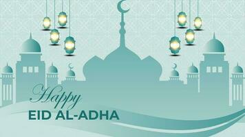 eid Al adha mubarak . Créatif les publicités pour social médias , bannière, affiche, salutation carte. vecteur