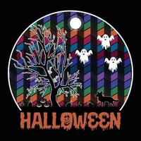 conception de t-shirt d'halloween vecteur