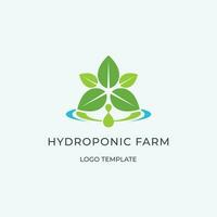 moderne ferme ou hydroponique ferme logo modèle vecteur