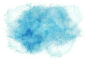 main peint aquarelle texture dans nuances de bleu vecteur
