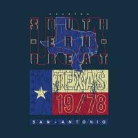 Texas du sud district, graphique conception, typographie vecteur illustration, moderne style, pour impression t chemise