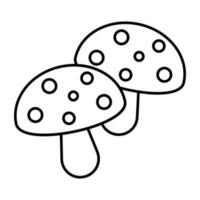 moderne conception icône de champignons vecteur