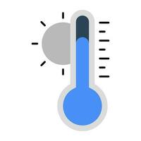 icône de conception moderne de fluctuation de température vecteur