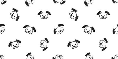 ours sans couture modèle Panda vecteur polaire ours nounours écharpe isolé tuile Contexte dessin animé répéter fond d'écran griffonnage illustration blanc