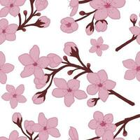 Cerise fleur sans couture motifs. cool abstrait et floral conception. pour mode tissus, des gamins vêtements, Accueil décor, matelassage, tee-shirts, cartes et modèles, album et autre numérique Besoins vecteur