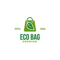 Créatif éco sac logo adapté pour entreprise conception vecteur illustration idée