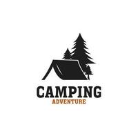 Créatif Extérieur logo de camping et aventure Voyage vacances forêt conception illustration idée vecteur