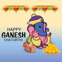 heureux ganesh chaturhi vecteur