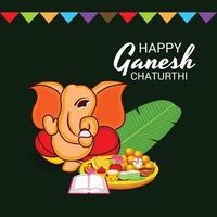 heureux ganesh chaturhi vecteur