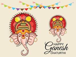 heureux ganesh chaturhi vecteur