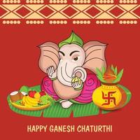 heureux ganesh chaturhi vecteur