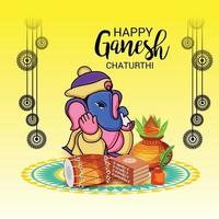 heureux ganesh chaturhi vecteur