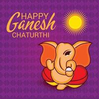 heureux ganesh chaturhi vecteur