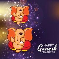 heureux ganesh chaturhi vecteur