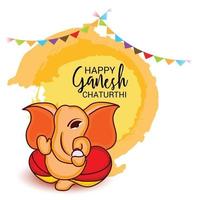 heureux ganesh chaturhi vecteur