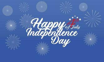 Etats-Unis indépendance journée. 4 de juillet vecteur