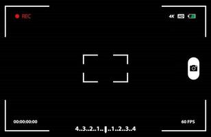 vue caméra affichage des images vecteur