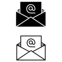 email vecteur icône. courrier illustration symbole. Publier signe ou logo.